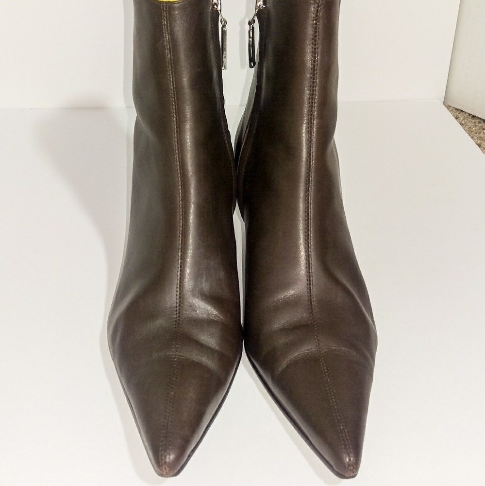 Tommy Hilfiger Brown Leather Ankle Boots